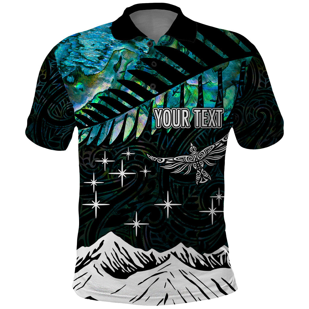 Personalised Maori New Year Polo Shirt Matariki Mix Paua Shell LT7