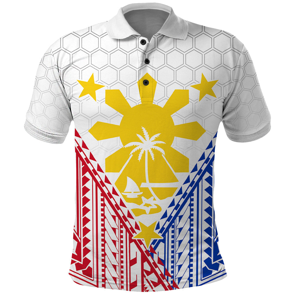 Personalised Philippines Mix Guam Polo Shirt Filipino Flag Style LT7