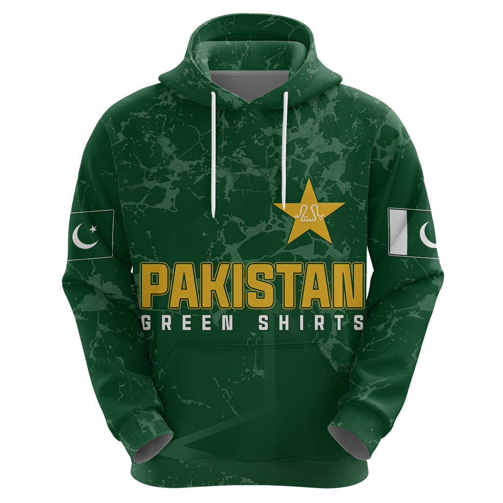 Personalised Pakistan Women Cricket Hoodie Marble Patterns LT7