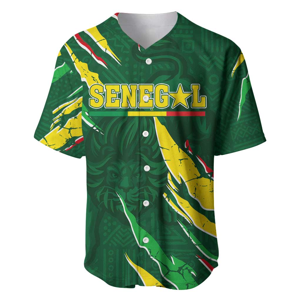 Custom Senegal Football Baseball Jersey Nations Cup 2024 Tranga Lions LT7