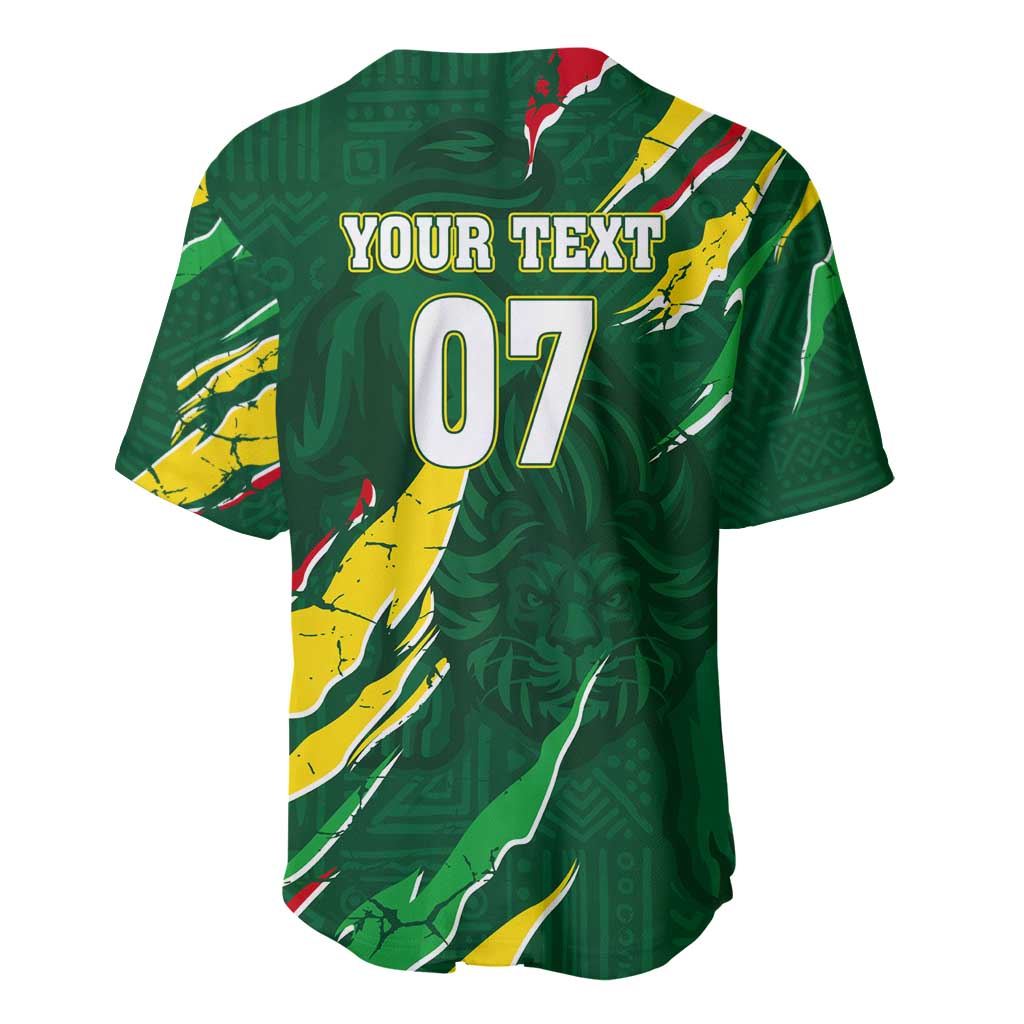 Custom Senegal Football Baseball Jersey Nations Cup 2024 Tranga Lions LT7