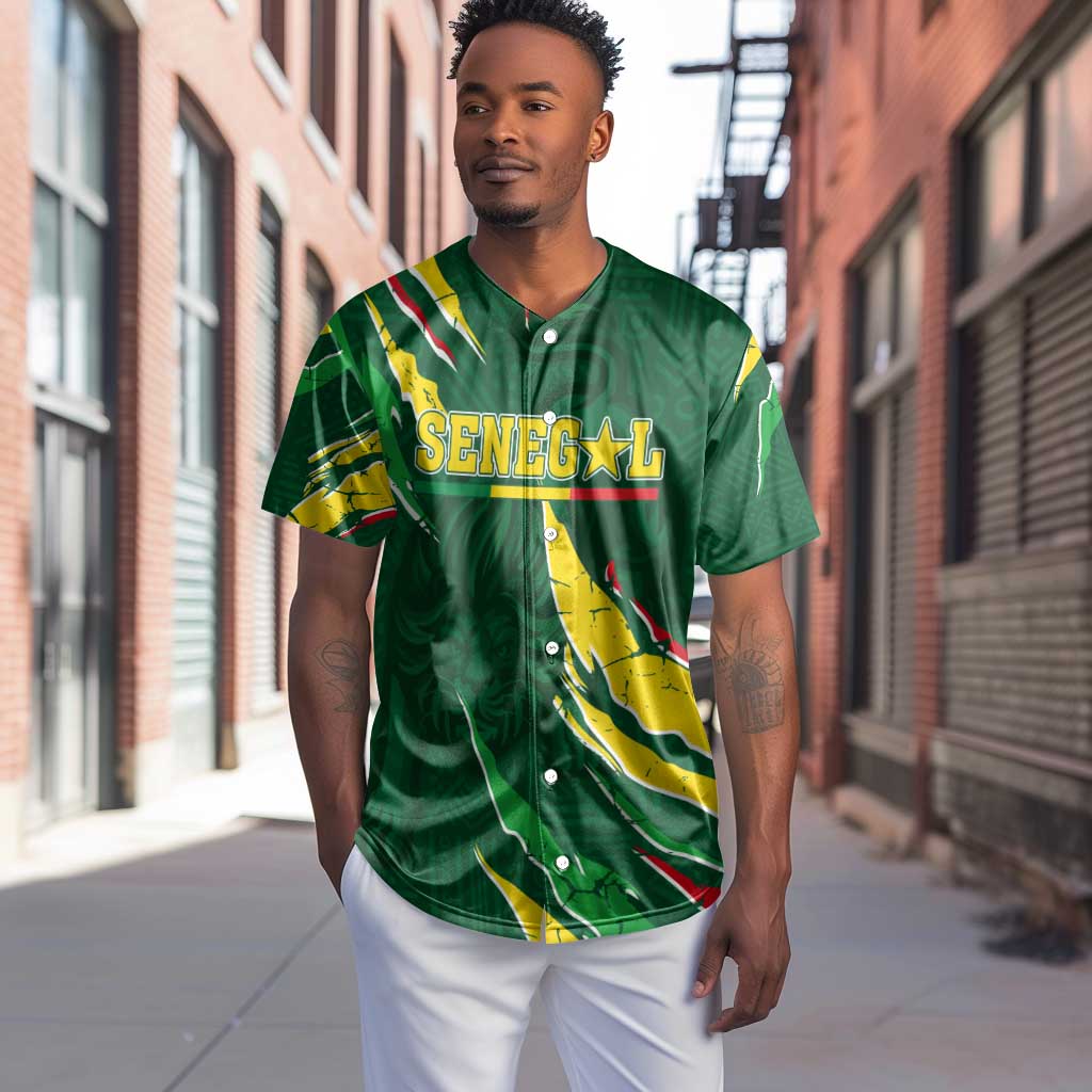 Custom Senegal Football Baseball Jersey Nations Cup 2024 Tranga Lions LT7