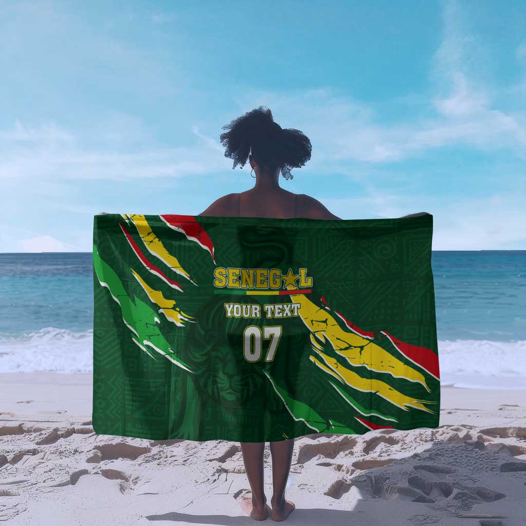 Custom Senegal Football Sarong Nations Cup 2024 Tranga Lions LT7