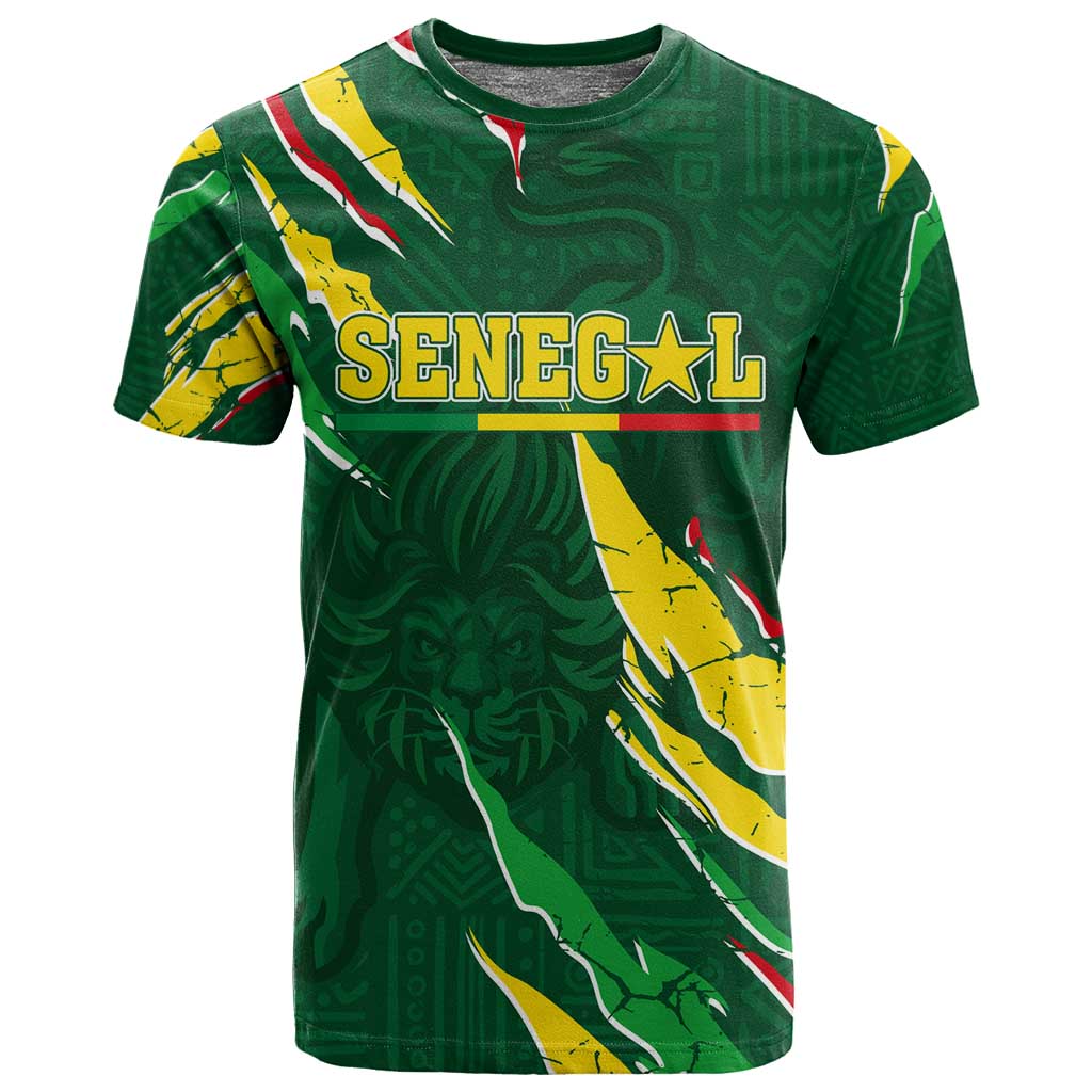 Custom Senegal Football T shirt Nations Cup 2024 Tranga Lions LT7