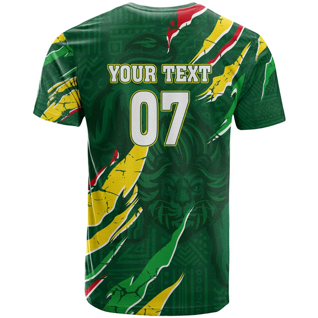 Custom Senegal Football T shirt Nations Cup 2024 Tranga Lions LT7