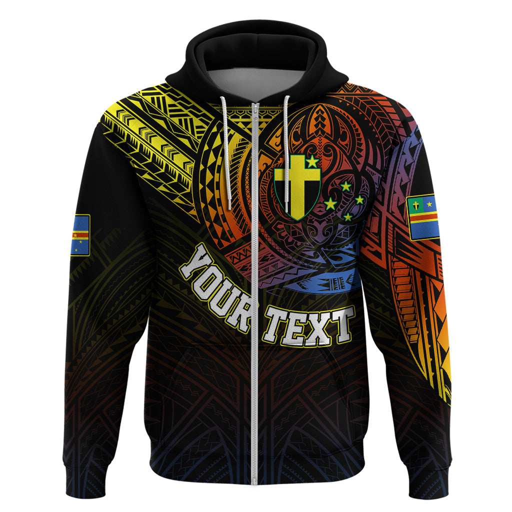 Custom Vanuatu Hoodie Turtle Chest Tattoo Flag Color - Tafea LT7