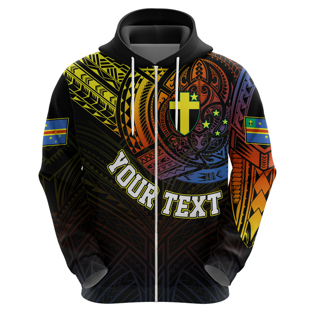 Custom Vanuatu Hoodie Turtle Chest Tattoo Flag Color - Tafea LT7