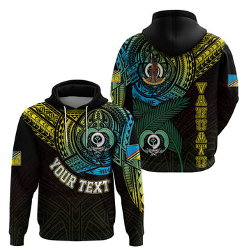 Custom Vanuatu Hoodie Turtle Chest Tattoo Flag Color - Torba LT7