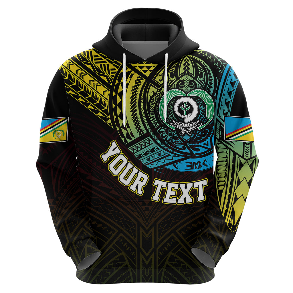 Custom Vanuatu Hoodie Turtle Chest Tattoo Flag Color - Torba LT7