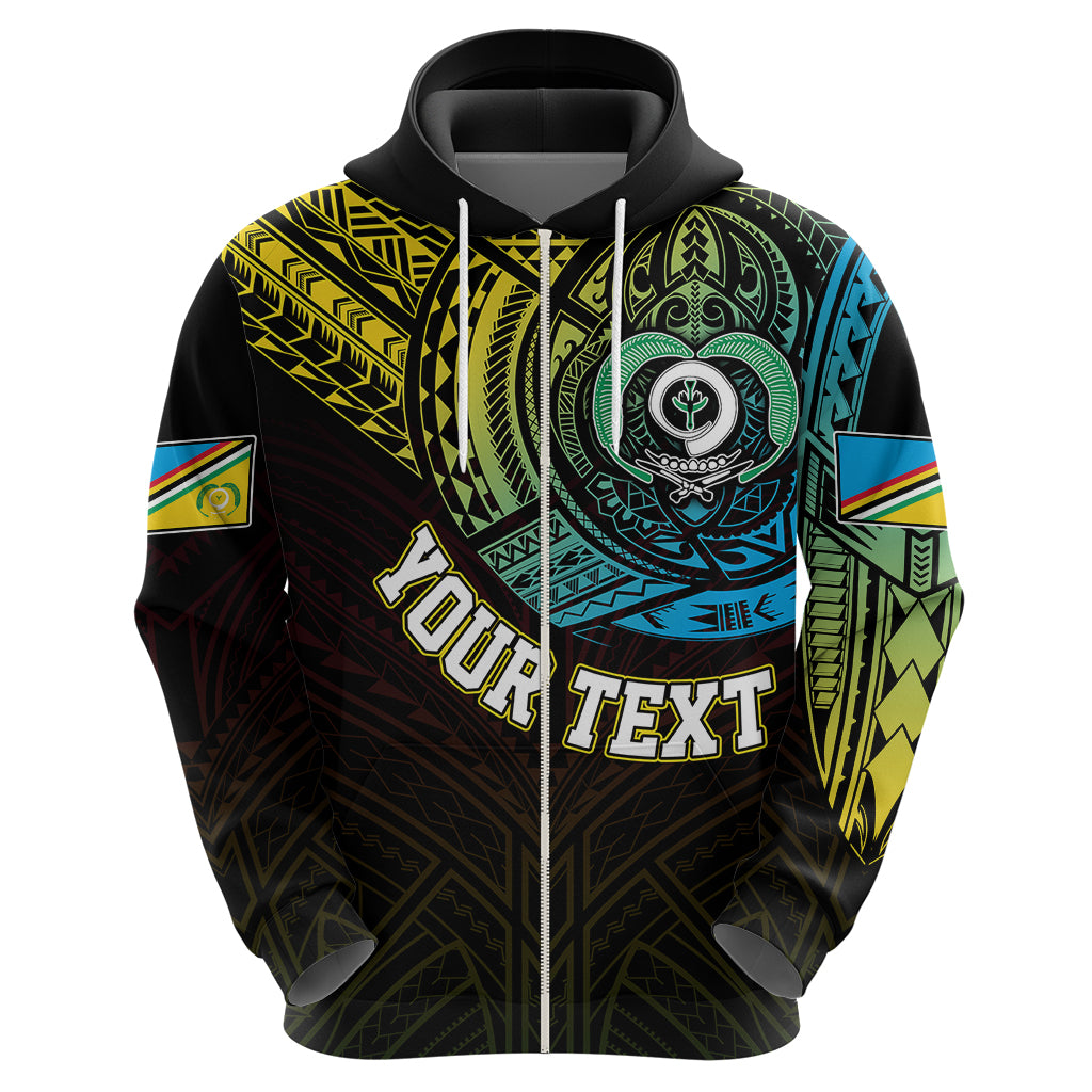Custom Vanuatu Hoodie Turtle Chest Tattoo Flag Color - Torba LT7