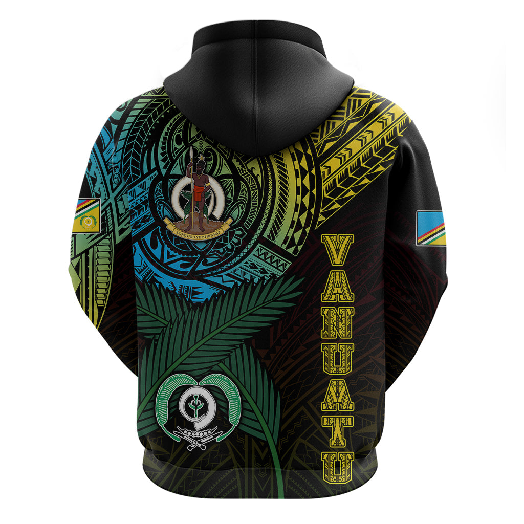 Custom Vanuatu Hoodie Turtle Chest Tattoo Flag Color - Torba LT7
