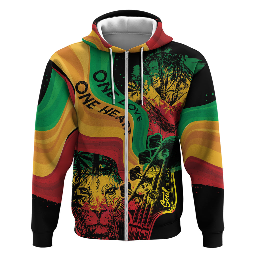 Reggae Day Hoodie One Love One Heart LT7