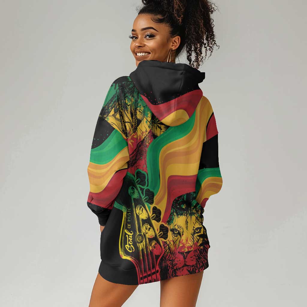 Reggae Day Hoodie Dress One Love One Heart LT7