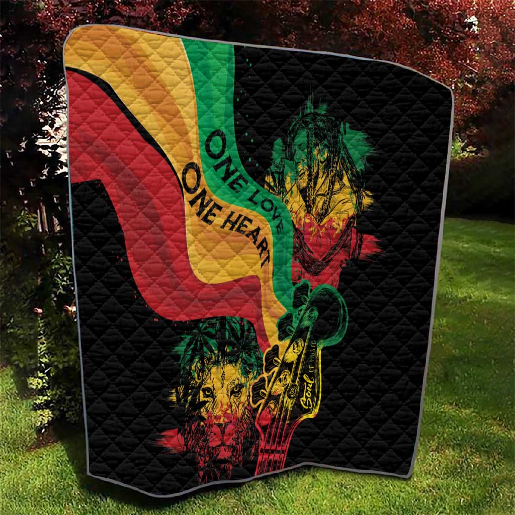 Reggae Day Quilt One Love One Heart LT7