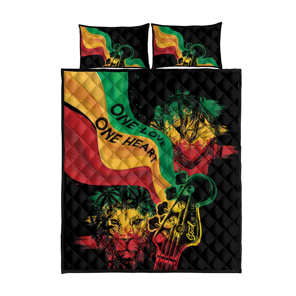 Reggae Day Quilt Bed Set One Love One Heart LT7