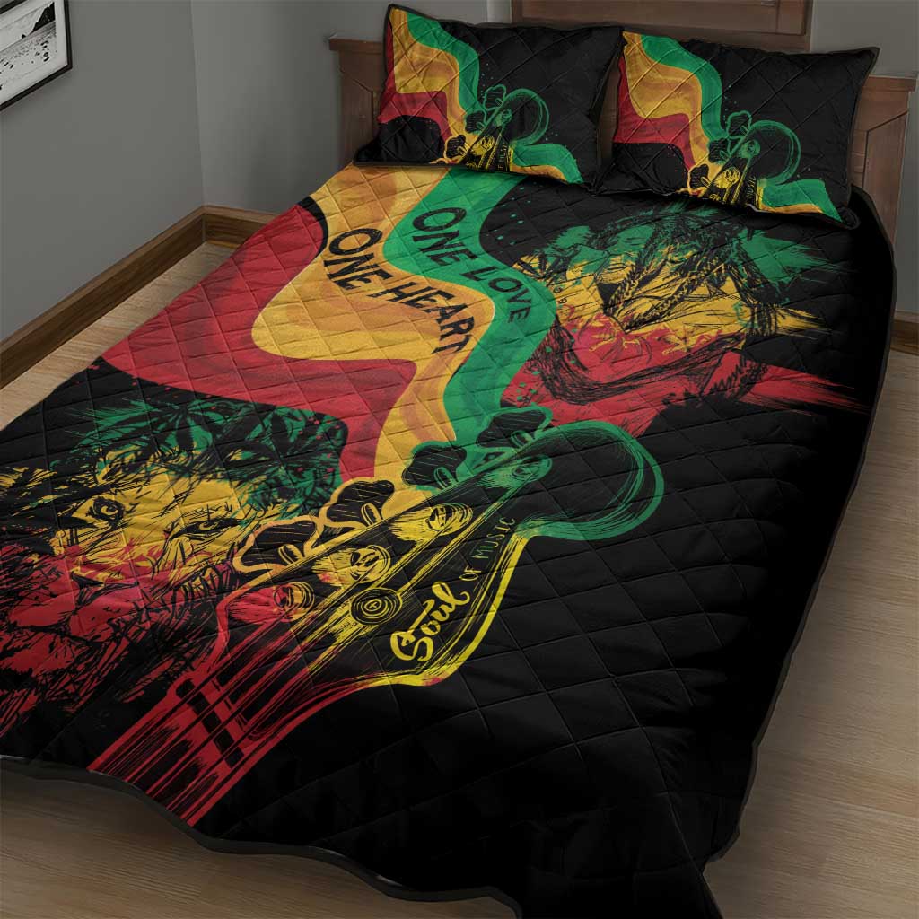 Reggae Day Quilt Bed Set One Love One Heart LT7