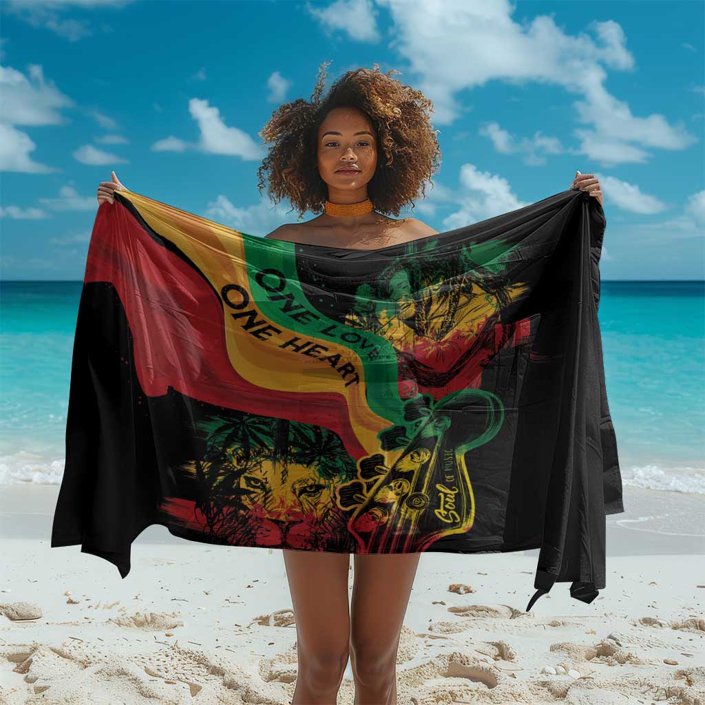 Reggae Day Sarong One Love One Heart LT7