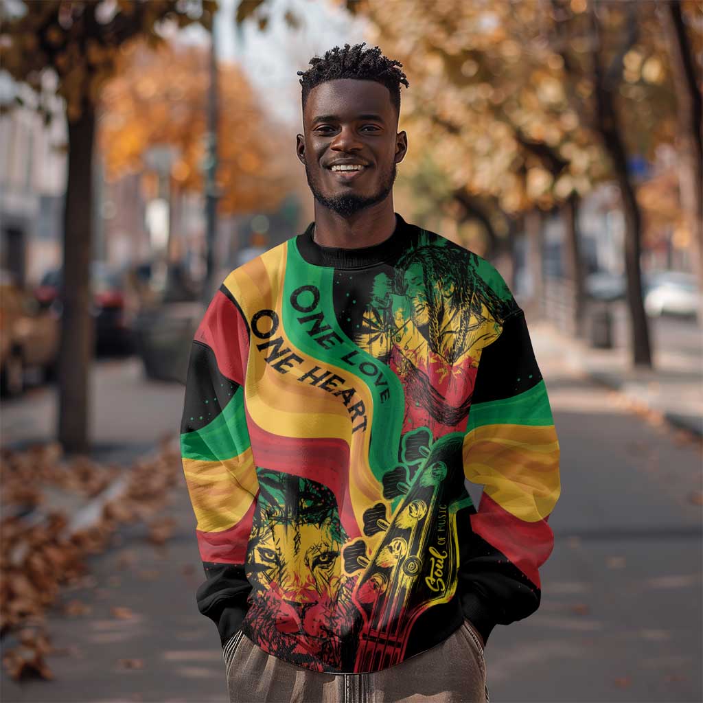 Reggae Day Sweatshirt One Love One Heart LT7