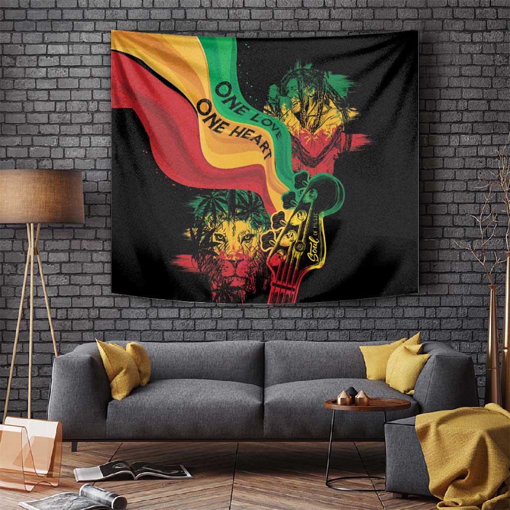 Reggae Day Tapestry One Love One Heart LT7