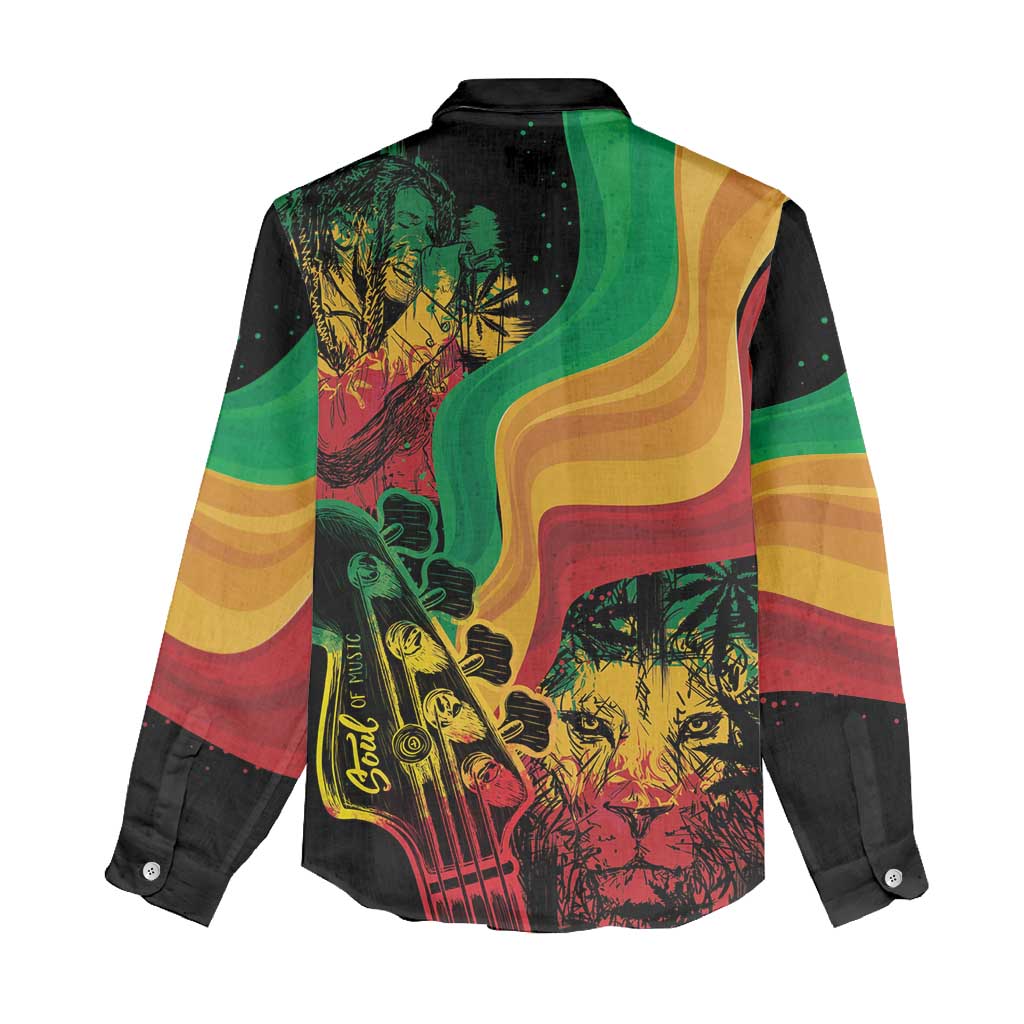 Reggae Day Women Casual Shirt One Love One Heart LT7