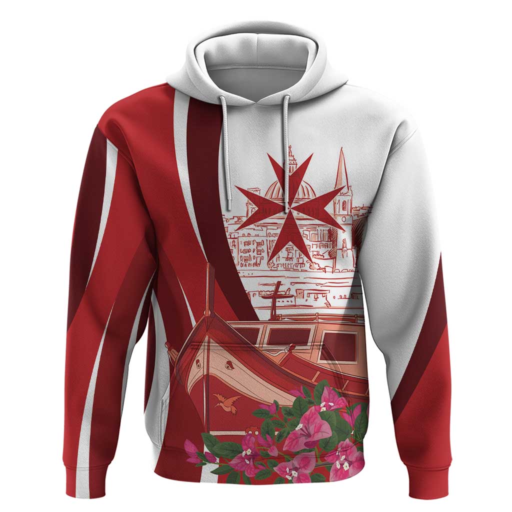 Inhobbok Malta Personalized Hoodie Valetta Scenery LT7