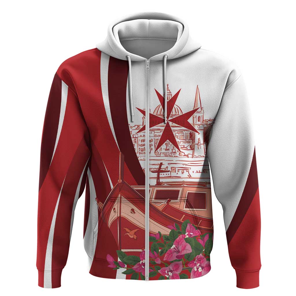 Inhobbok Malta Personalized Hoodie Valetta Scenery LT7
