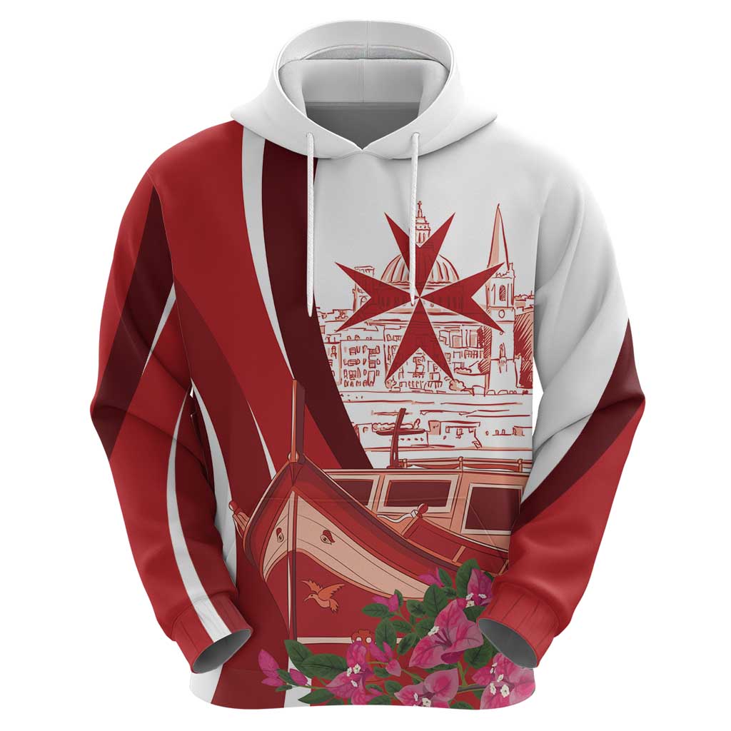 Inhobbok Malta Personalized Hoodie Valetta Scenery LT7