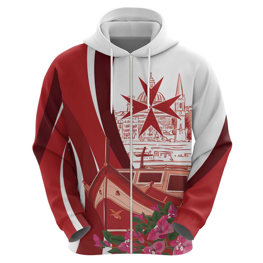 Inhobbok Malta Personalized Hoodie Valetta Scenery LT7