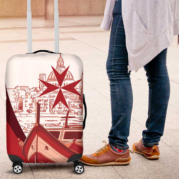 Inhobbok Malta Luggage Cover Valetta Scenery LT7