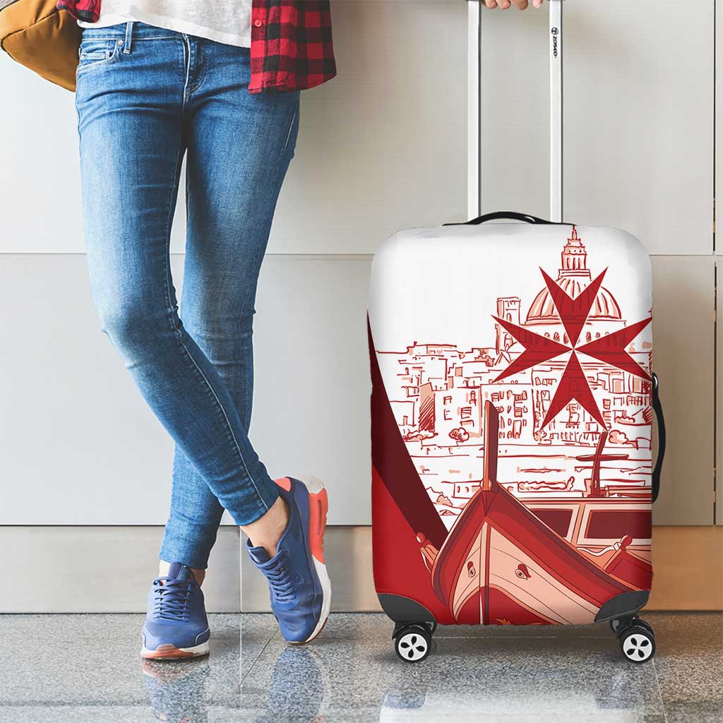 Inhobbok Malta Luggage Cover Valetta Scenery LT7