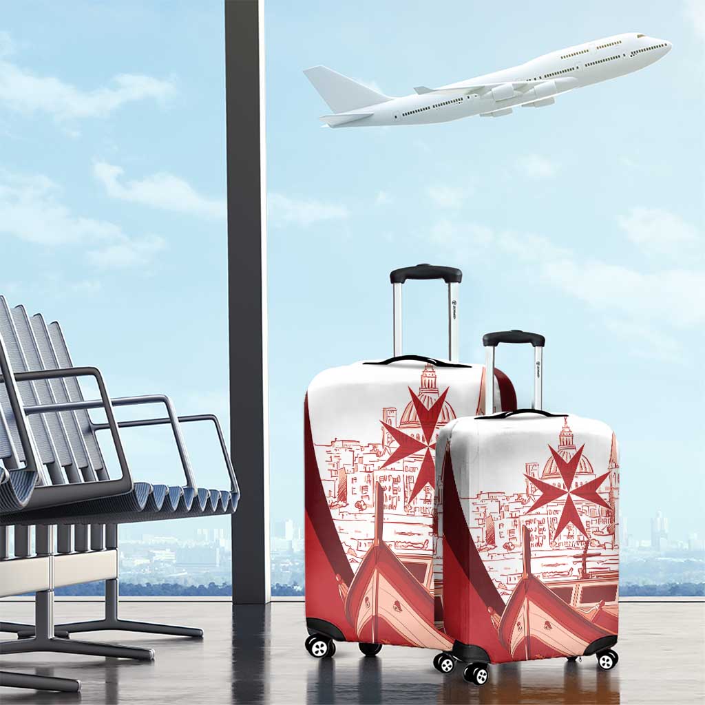 Inhobbok Malta Luggage Cover Valetta Scenery LT7