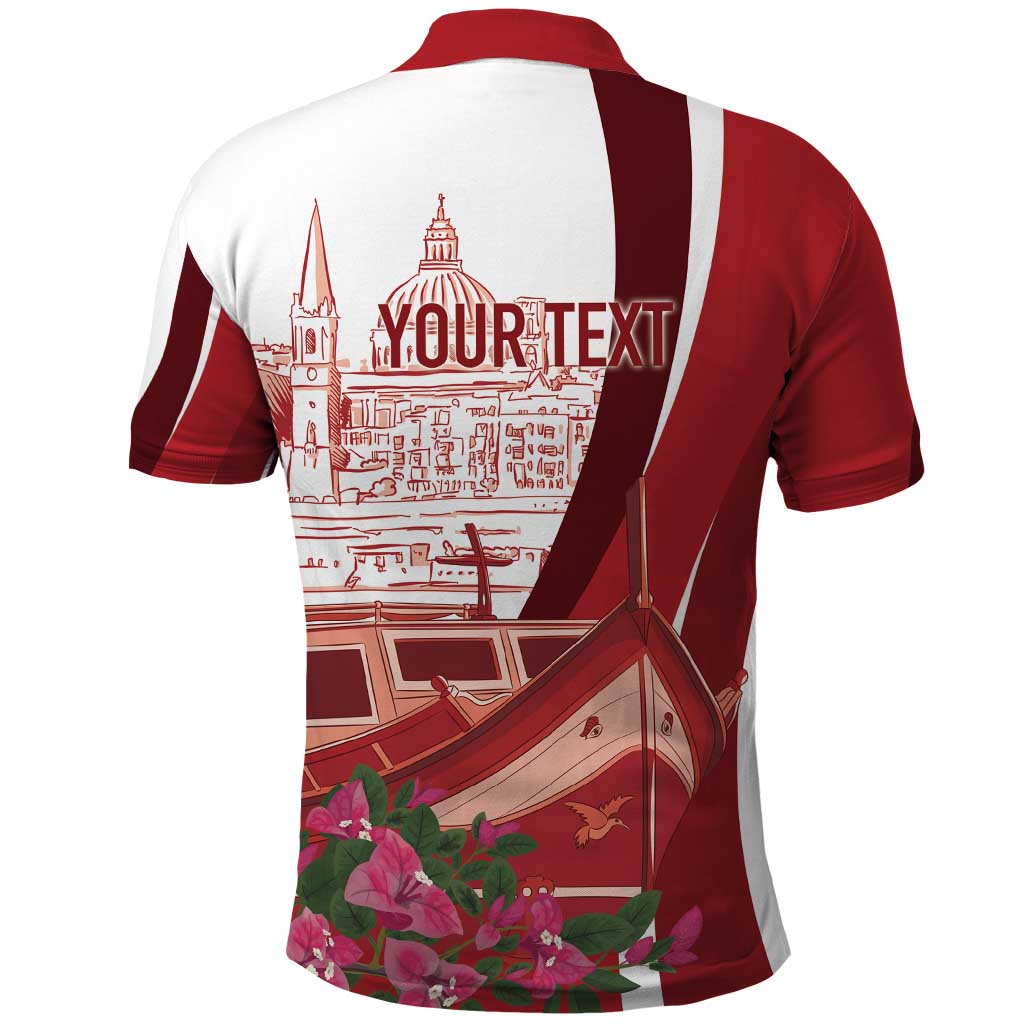 Inhobbok Malta Personalized Polo Shirt Valetta Scenery LT7