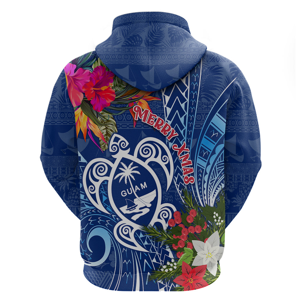 Guam Christmas Hoodie Turtle Mix Tapa Felis Pasgua LT7