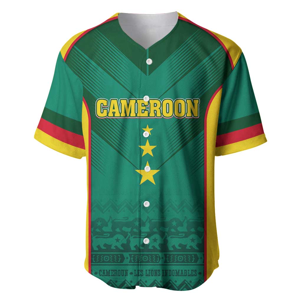 Custom Cameroon Football Baseball Jersey Nations Cup 2024 Les Lions Indomptables LT7