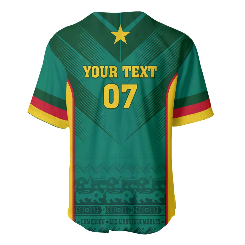 Custom Cameroon Football Baseball Jersey Nations Cup 2024 Les Lions Indomptables LT7