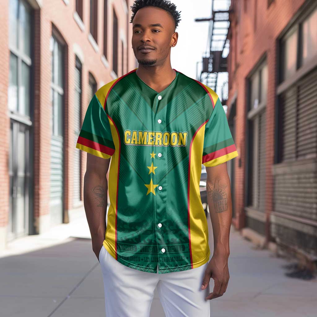 Custom Cameroon Football Baseball Jersey Nations Cup 2024 Les Lions Indomptables LT7