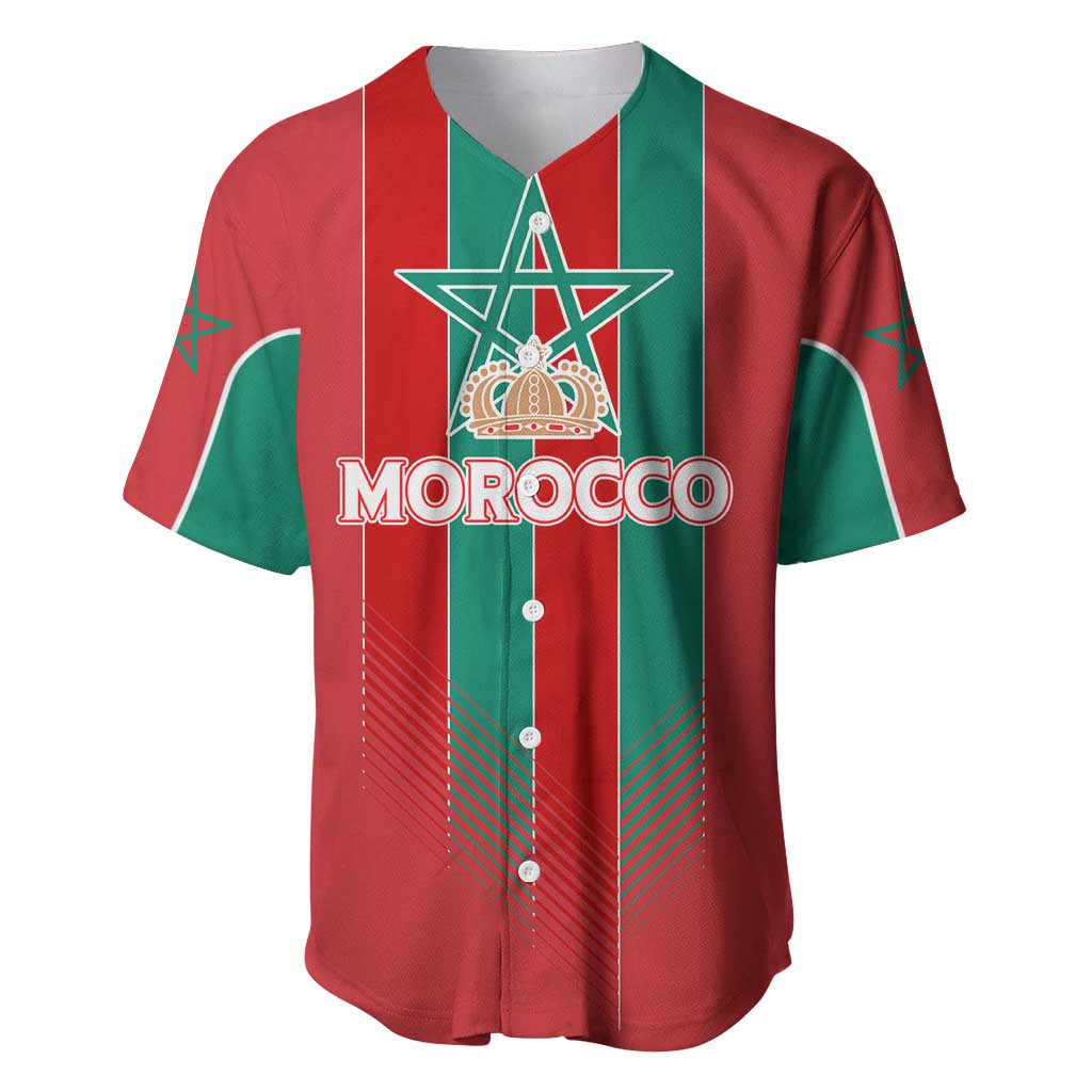 Custom Morocco Football Baseball Jersey Nations Cup 2024 Atlas Lions LT7