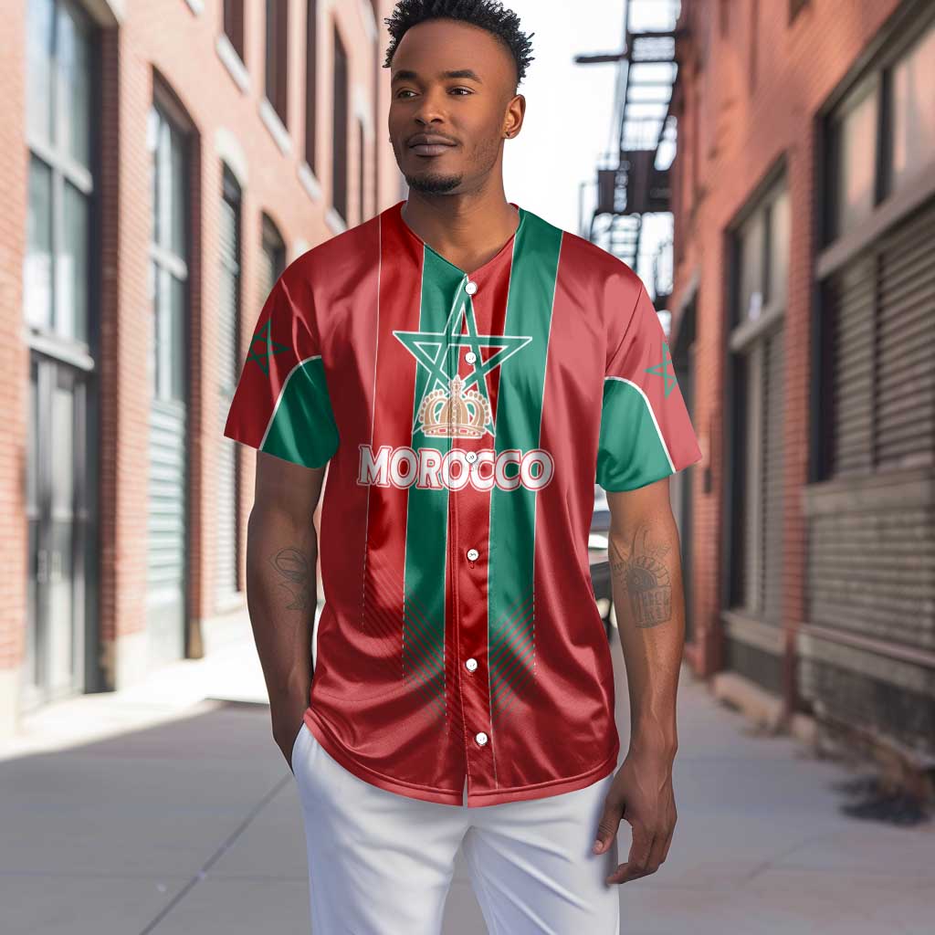 Custom Morocco Football Baseball Jersey Nations Cup 2024 Atlas Lions LT7