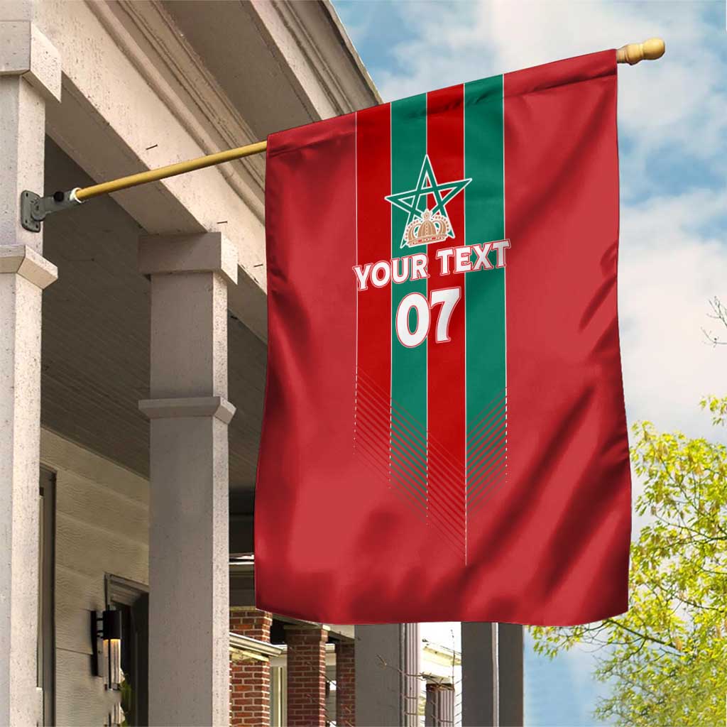 Custom Morocco Football Garden Flag Nations Cup 2024 Atlas Lions LT7