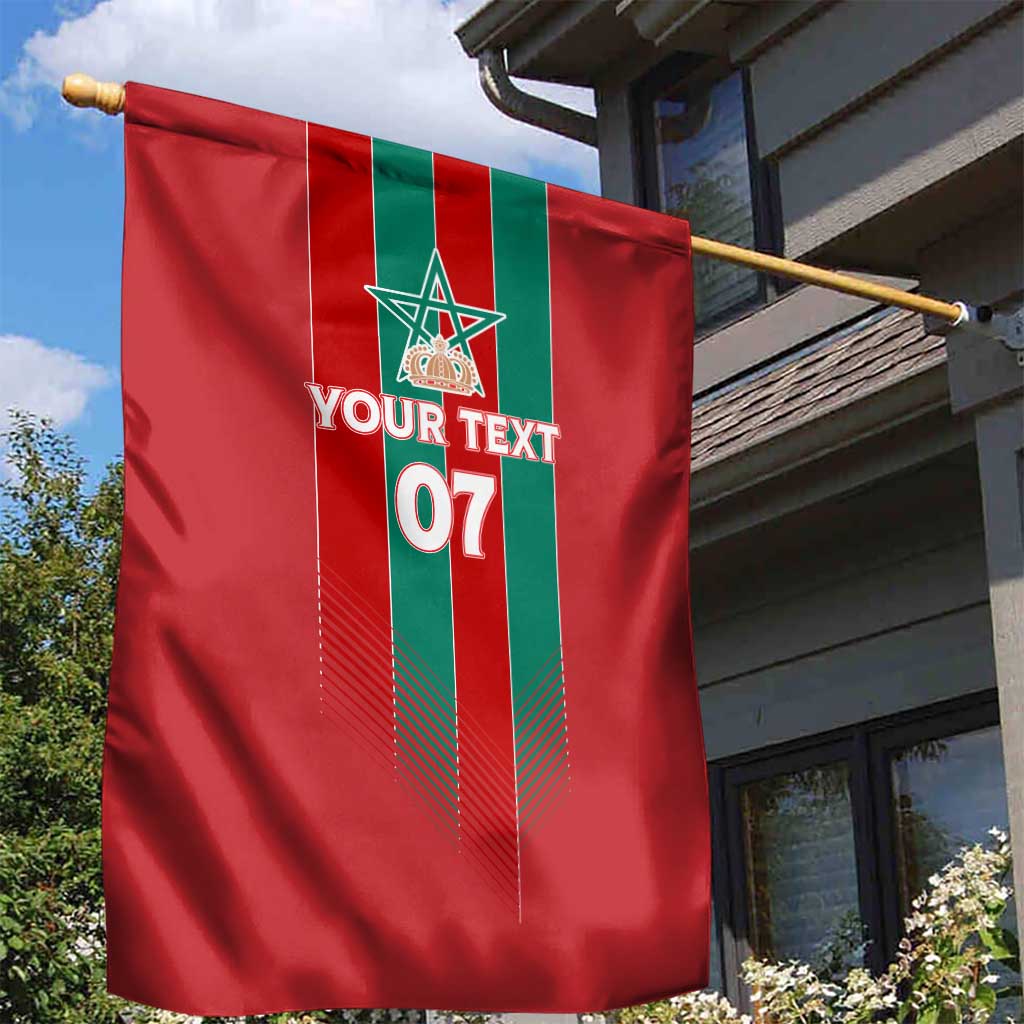 Custom Morocco Football Garden Flag Nations Cup 2024 Atlas Lions LT7