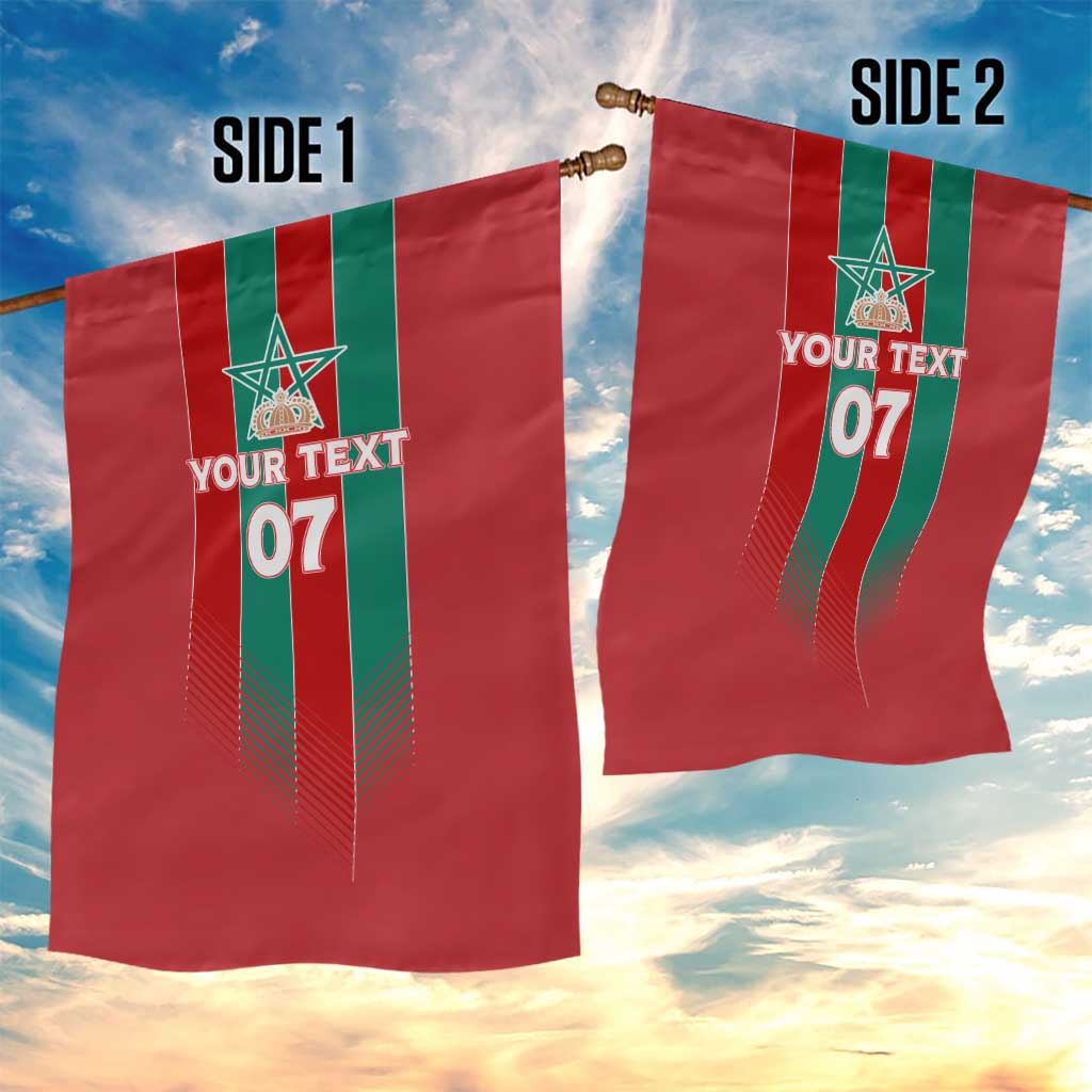 Custom Morocco Football Garden Flag Nations Cup 2024 Atlas Lions LT7