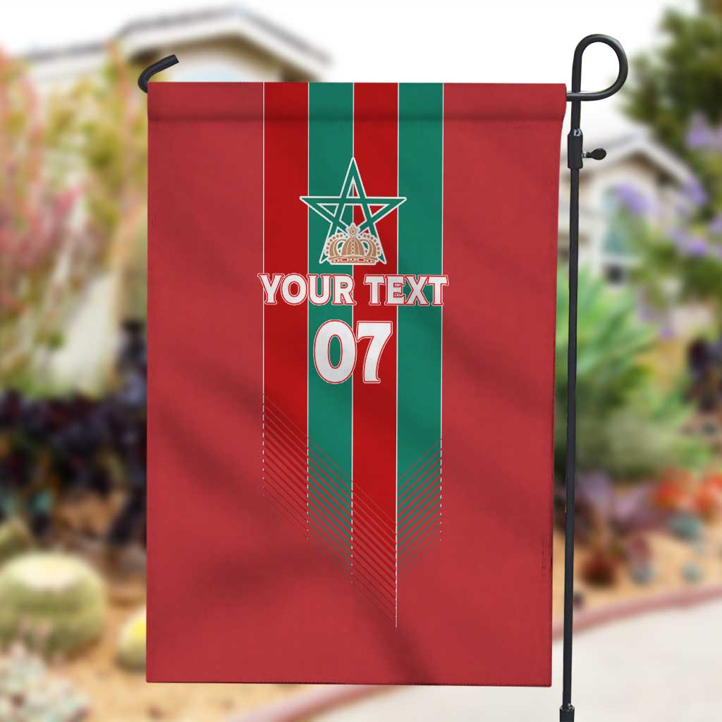 Custom Morocco Football Garden Flag Nations Cup 2024 Atlas Lions LT7