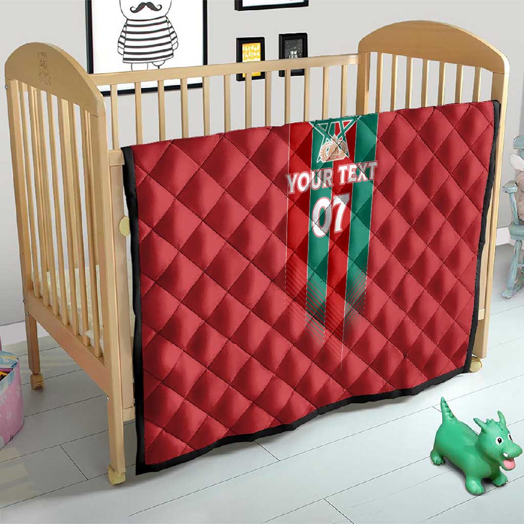Custom Morocco Football Quilt Nations Cup 2024 Atlas Lions LT7