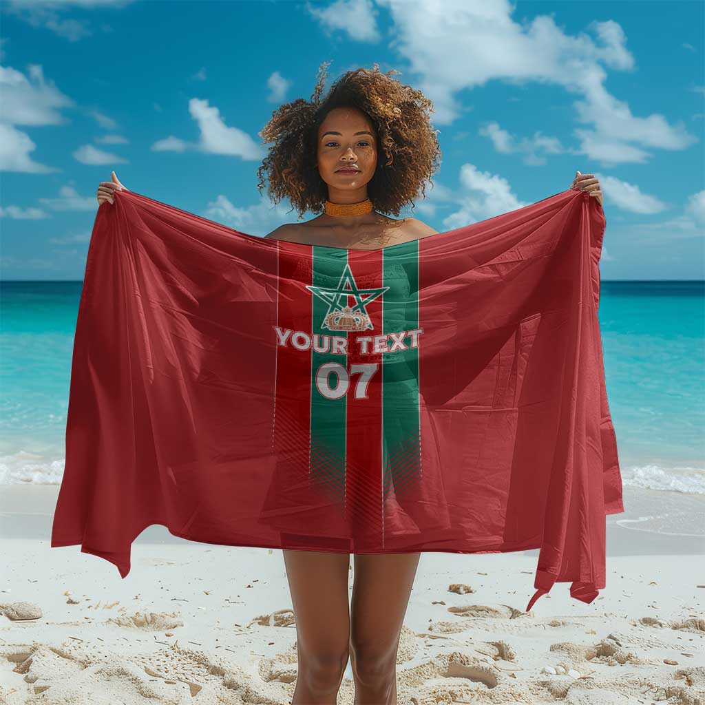 Custom Morocco Football Sarong Nations Cup 2024 Atlas Lions LT7
