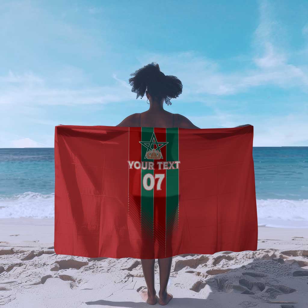 Custom Morocco Football Sarong Nations Cup 2024 Atlas Lions LT7