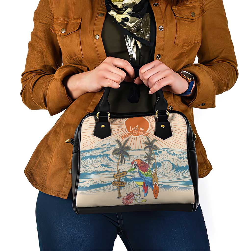 Christmas In July - Hawaii Retro Shoulder Handbag Lost In Parrot-dise LT7