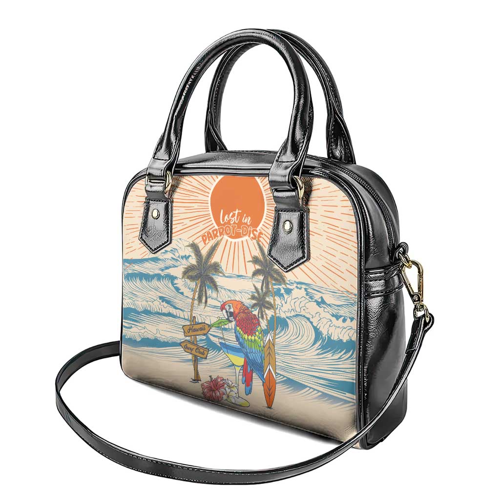 Christmas In July - Hawaii Retro Shoulder Handbag Lost In Parrot-dise LT7