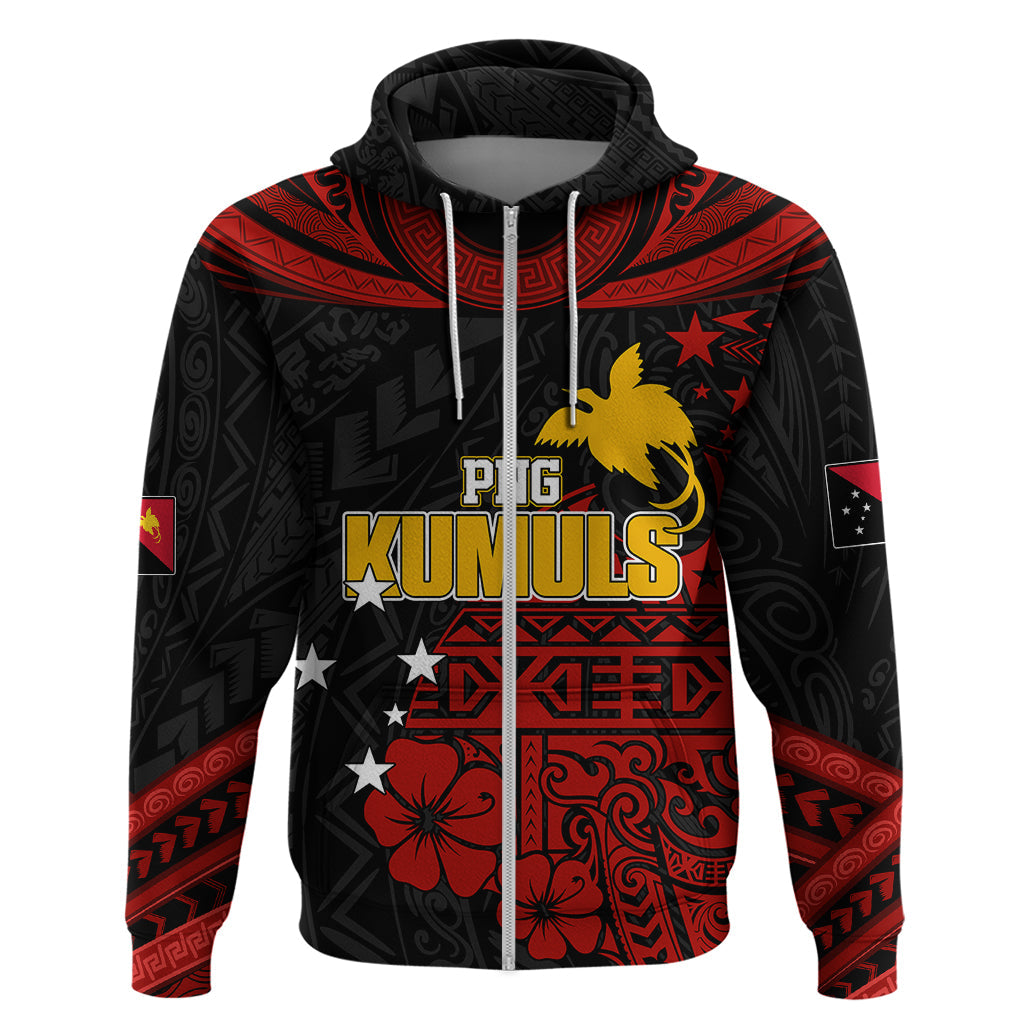 Custom PNG Kumuls Rugby Hoodie Motuan Mix Patterns LT7