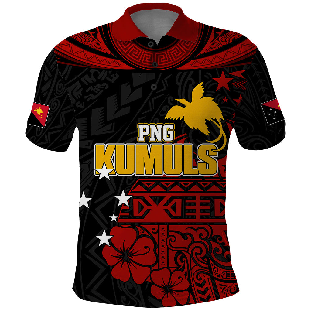 Custom PNG Kumuls Rugby Polo Shirt Motuan Mix Patterns LT7