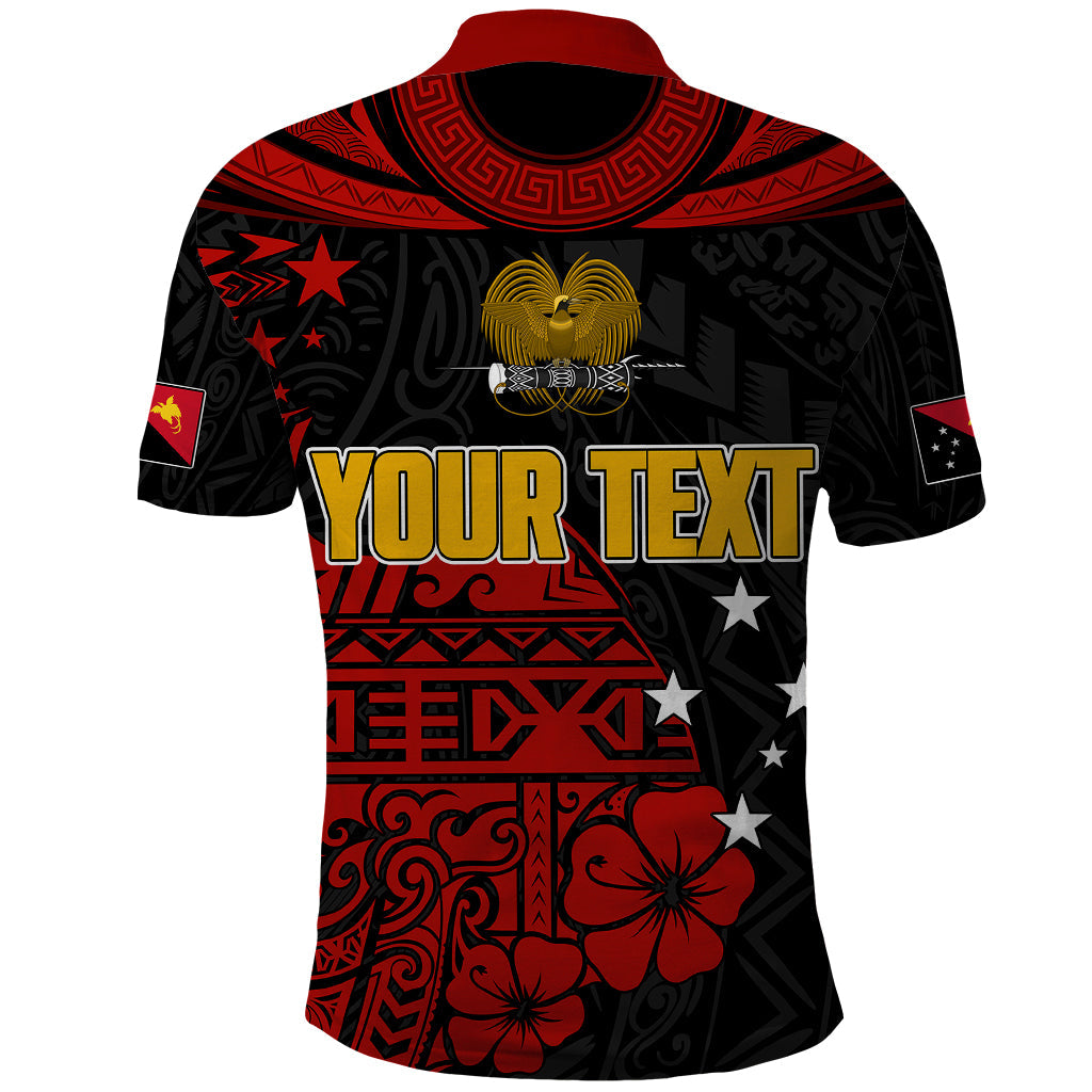 Custom PNG Kumuls Rugby Polo Shirt Motuan Mix Patterns LT7